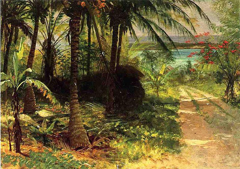 Albert Bierstadt Tropical Landscape Spain oil painting art